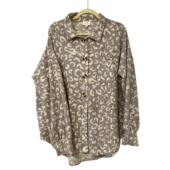 143 Story by Line Up Long Sleeve Button-Up Sweater - Picture 1 of 4